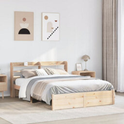 Berkfield Bed Frame With Headboard Without Mattress 160X200 Cm - thumbnail 1