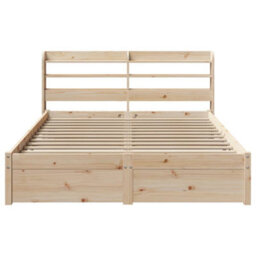 Berkfield Bed Frame With Headboard Without Mattress 160X200 Cm - thumbnail 4