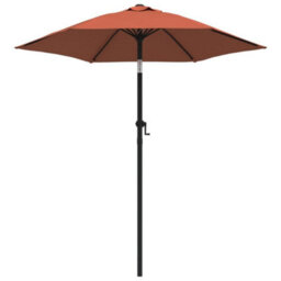 Berkfield Parasol Terracotta 200X211 Cm Aluminium