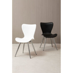 Orsina Dining Chair, Backrest Dining Chair, Space-Saving Office Desk Chair, Easy To Clean Plastic Dining Chair - thumbnail 5