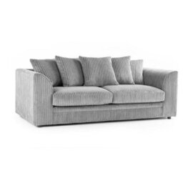 Sofaselectionuk Ltd Sofa Selection Jumbo Cord 2 Seater Scatter Back Sofa In Cream Colour Cozy Soft Cord Fabric  Cushions For Everyday Comfort