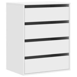 Walplus Corner Chest Of Drawers White 60X41X76 Cm Engineered Wood - thumbnail 2