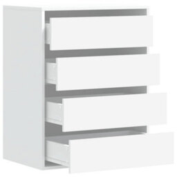 Walplus Corner Chest Of Drawers White 60X41X76 Cm Engineered Wood - thumbnail 5