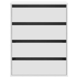 Walplus Corner Chest Of Drawers White 60X41X76 Cm Engineered Wood - thumbnail 4