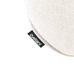 Beliani Swivel Armchair Muren Fabric Off-White - thumbnail 8