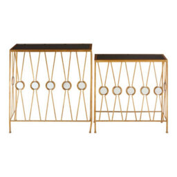 Premier Housewares Interiors By Premier Durable Set Of 2 Rectangular Console Tables, Stylish Hallway Table, Easily Maintained Modern Console Table - thumbnail 3