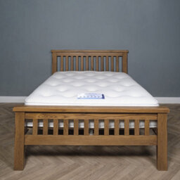Elm Home And Garden 4'6 Double And 5Ft King Size Rustic Oak Wooden Bed Frame - thumbnail 9