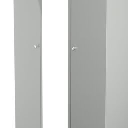 Yarmouth Ready Assembled Modern Black & White Tall Triple Wardrobe With 1 Mirror Door (H)1960mm (W)1108mm (D)530mm - thumbnail 3