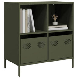 Berkfield Sideboard Olive Green 68X39X73.5 Cm Cold-Rolled Steel
