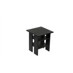 Black 3 Tier Wooden Side End Table Living Room Nightstand Furniture - thumbnail 4