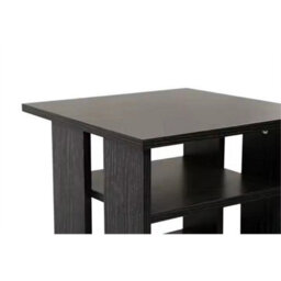 Black 3 Tier Wooden Side End Table Living Room Nightstand Furniture - thumbnail 5
