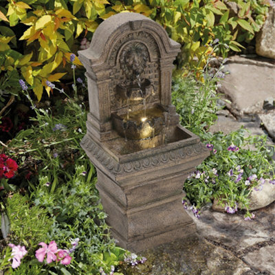Thehotsale Solar Powered Water Fountain Garden Decor With Warm Light - image 1