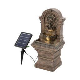 Thehotsale Solar Powered Water Fountain Garden Decor With Warm Light - thumbnail 3