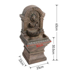 Thehotsale Solar Powered Water Fountain Garden Decor With Warm Light - thumbnail 8