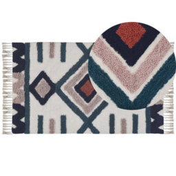Beliani Rug Kozlu Multicolour 80 X 150 Cm Cotton - thumbnail 1