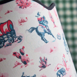 Cath Kidston Pink Cowgirl Scallop Spot Table Lamp - thumbnail 3