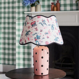 Cath Kidston Pink Cowgirl Scallop Spot Table Lamp - thumbnail 2