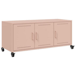 Berkfield Tv Cabinet Pink 100.5X39X43.5 Cm Steel - thumbnail 2