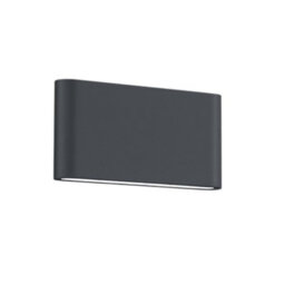 Luminosa Lighting Luminosa Thames Ii Modern 17Cm 2 Light Outdoor Up Down Wall Lamp Anthracite 3000K Ip54 - Uk Stock - thumbnail 1
