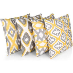 Penguin Home 100% Cotton Set Of 4 Decorative Double Sided Square Cushion Covers - thumbnail 1