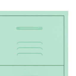 Vidaxl Drawer Cabinet Mint 80X35X101.5 Cm Steel - thumbnail 7