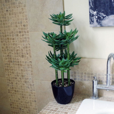 Leaf Large Artificial Tropical Yukka In Planter Botanik - image 1