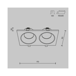 Luminosa Lighting Luminosa Zoom Outdoor Recessed Downlight White Ip65 2Xgu10 - thumbnail 2