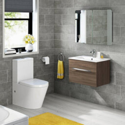 Ibathuk Malmo Wall Mounted Stainless Steel Bathroom Mirror Cabinet, Modern Double Door Storage Unit With 3 Shelves, 600 X 800mm - thumbnail 6