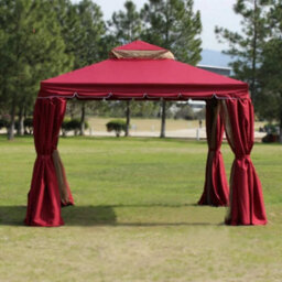 Shatchi 3M X 3M Garden Gazebo Outdoor Patio Party Pavilion Tent - Heavy Duty Aluminium Frame - thumbnail 8