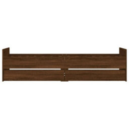 Berkfield Bed Frame With Drawers Without Mattress Brown Oak 100X200 Cm - thumbnail 6