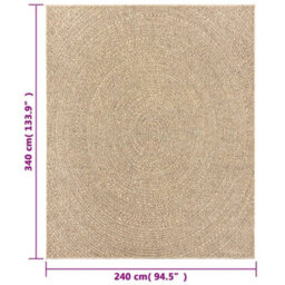 Walplus Rug Zizur 240X340 Cm Jute Look Indoor And Outdoor - thumbnail 8