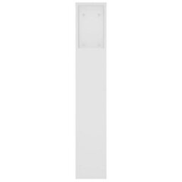 Berkfield Headboard Cabinet White 220X18.5X104.5 Cm - thumbnail 5