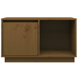 Berkfield Tv Cabinet Honey Brown 74X35X44 Cm Solid Wood Pine - thumbnail 3