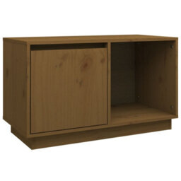 Berkfield Tv Cabinet Honey Brown 74X35X44 Cm Solid Wood Pine - thumbnail 2