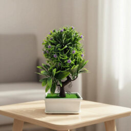 2Pcs Artificial Bonsai Tree Fake Plants  Japanese Bonsai Decoration Artificial Plant Potted Faux Pine Plants For Indoor Decorative - thumbnail 5