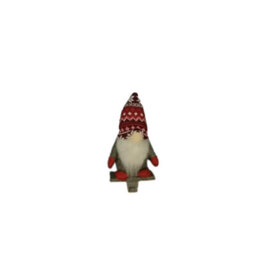 Samuel Alexander 30Cm Plush Gnome Gonk Christmas Stocking Holder Decoration With Grey Body - thumbnail 6