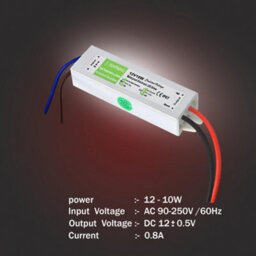 " Dc12V 10W 0.83A  Waterproof Led Driver Outdoor Constant Voltage Ip67 Power Supply Transformer For Strip Lights & Garden Light" - thumbnail 3