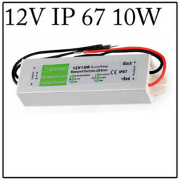 " Dc12V 10W 0.83A  Waterproof Led Driver Outdoor Constant Voltage Ip67 Power Supply Transformer For Strip Lights & Garden Light" - thumbnail 1