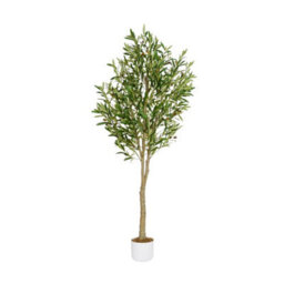 Artificial Olive Tree W/plastic Planter And Artificial Moss For House Office 160 Cm