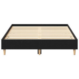 Berkfield Bed Frame 140X190 Cm Black Oak Engineered Wood - thumbnail 6