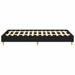 Berkfield Bed Frame 140X190 Cm Black Oak Engineered Wood - thumbnail 7