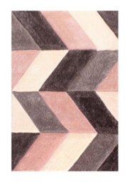 Blush Shaggy Modern Sparkle Geometric Easy To Clean Rug For Dining Room Bed Room And Living Room-160Cm X 225Cm - thumbnail 7