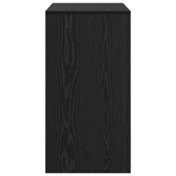 Berkfield Writing Desk Black Oak Engineered Wood 70 X 40 X 76 Cm - thumbnail 5