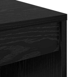 Berkfield Writing Desk Black Oak Engineered Wood 70 X 40 X 76 Cm - thumbnail 7