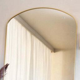 Jōbū Jobu Home - Yoko - Gold Metal Gentle Arch Mirror - 150Cm X 60Cm - thumbnail 4