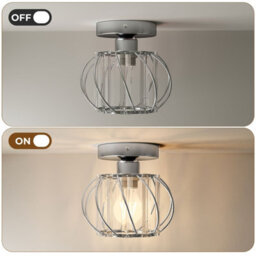 Emitto Crystal Ceiling Light Semi Flush Mount Chandelier Modern Hallway - thumbnail 9