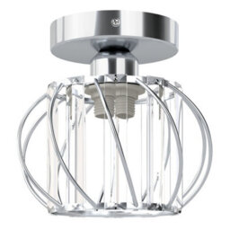 Emitto Crystal Ceiling Light Semi Flush Mount Chandelier Modern Hallway - thumbnail 2