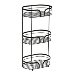 Showerdrape Dante Black Freestanding Bathroom Floor Shower Caddy - thumbnail 3
