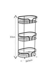 Showerdrape Dante Black Freestanding Bathroom Floor Shower Caddy - thumbnail 2