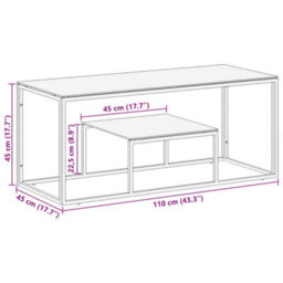 Berkfield Coffee Table Gold Stainless Steel And Tempered Glass - thumbnail 8